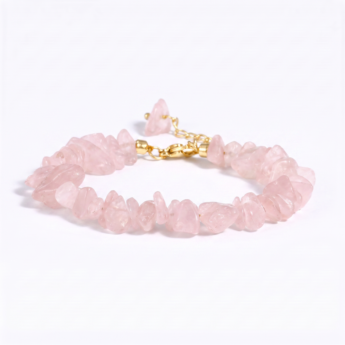 Rose Quartz Chip Bracelet
