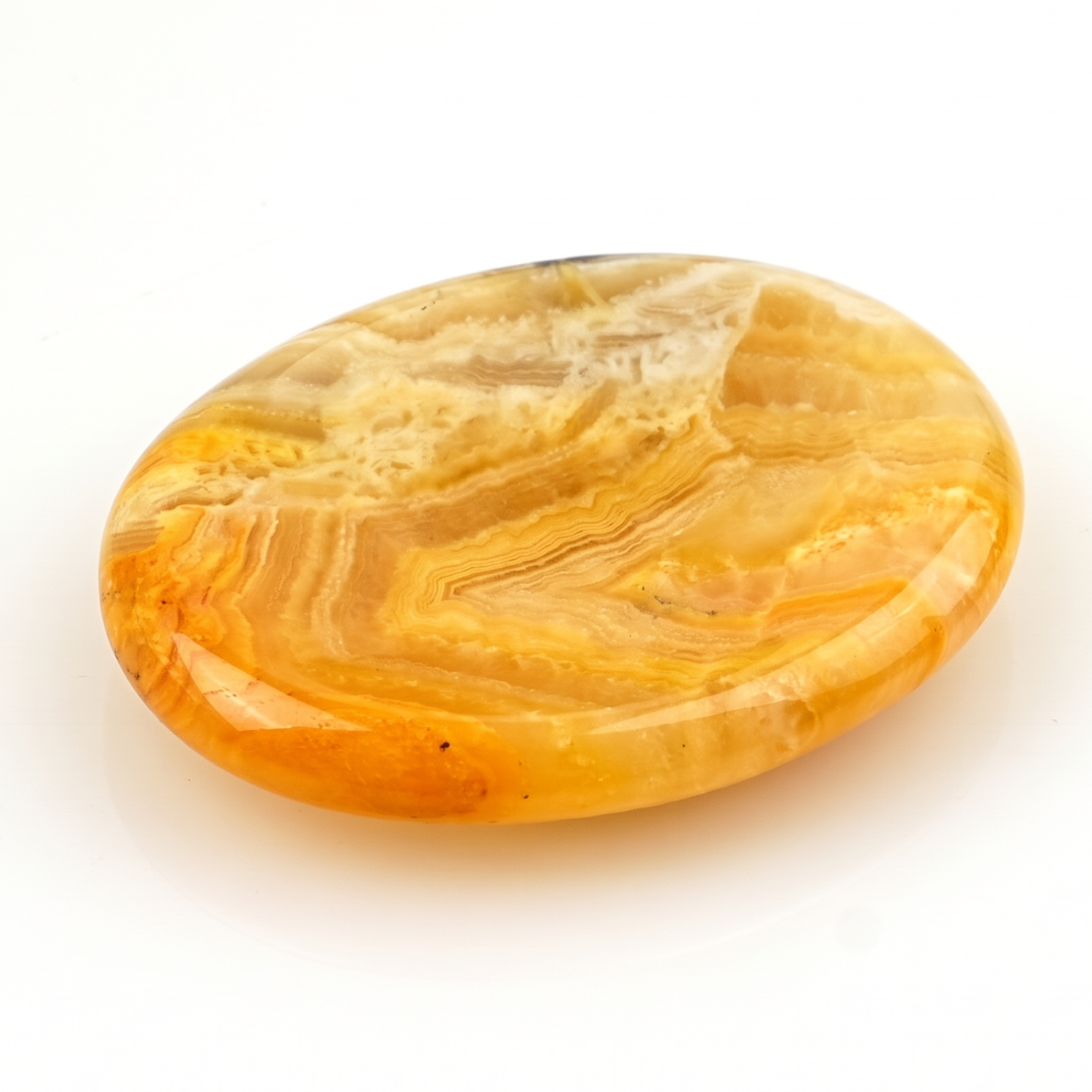 Lemon Agate Worry Stone