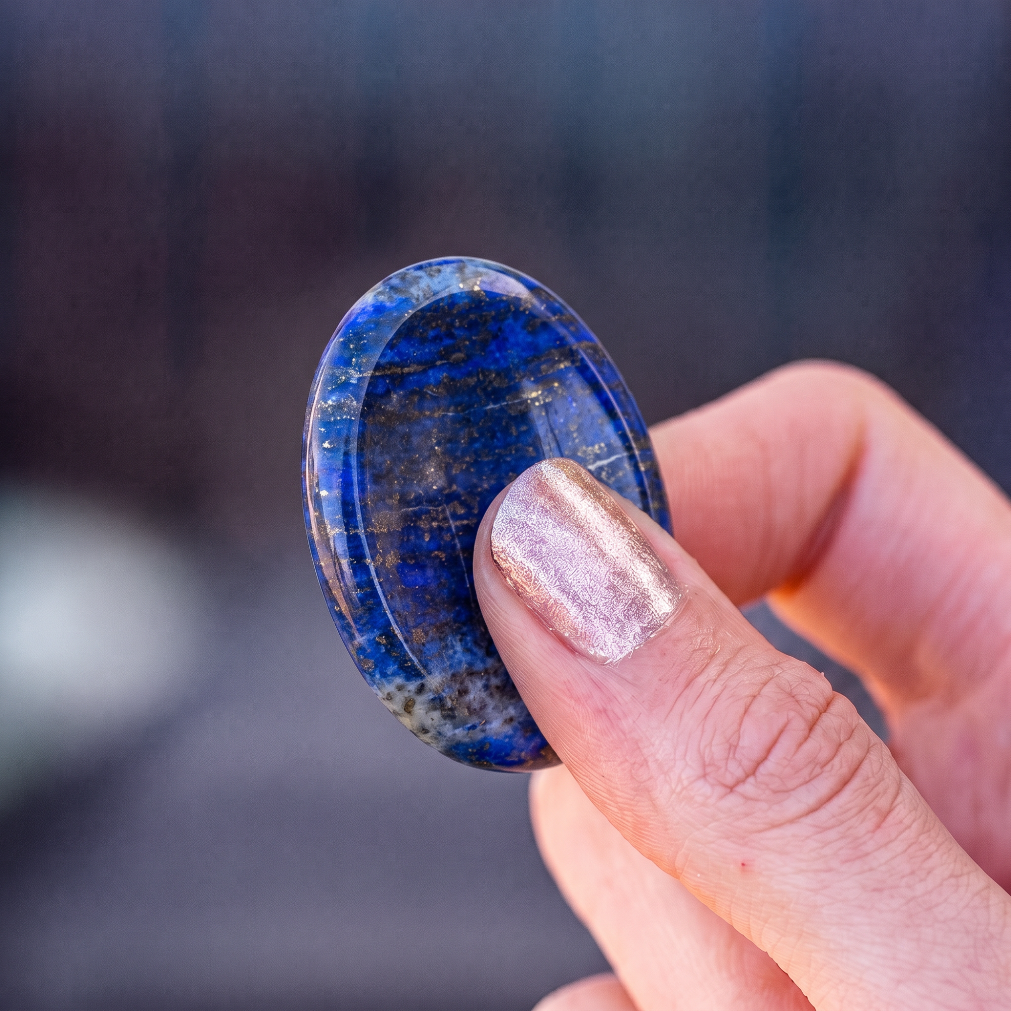 Lapis Lazuli Worry Stone