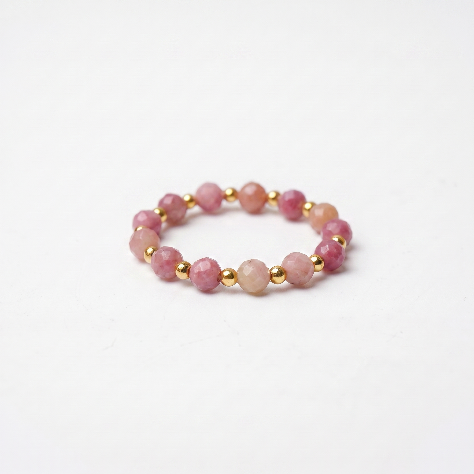 Pink Tourmaline Aura Ring