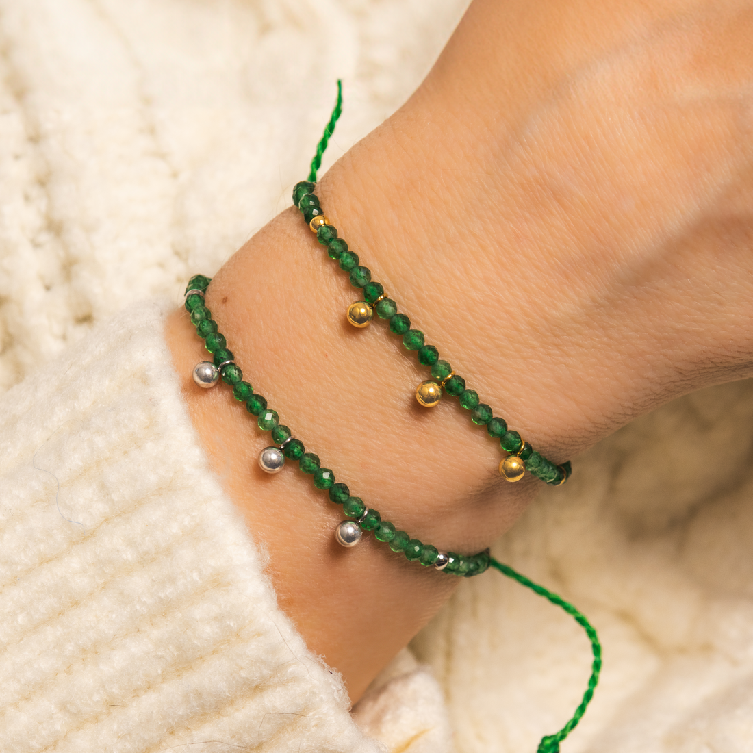 Green Jade Energy Bracelet