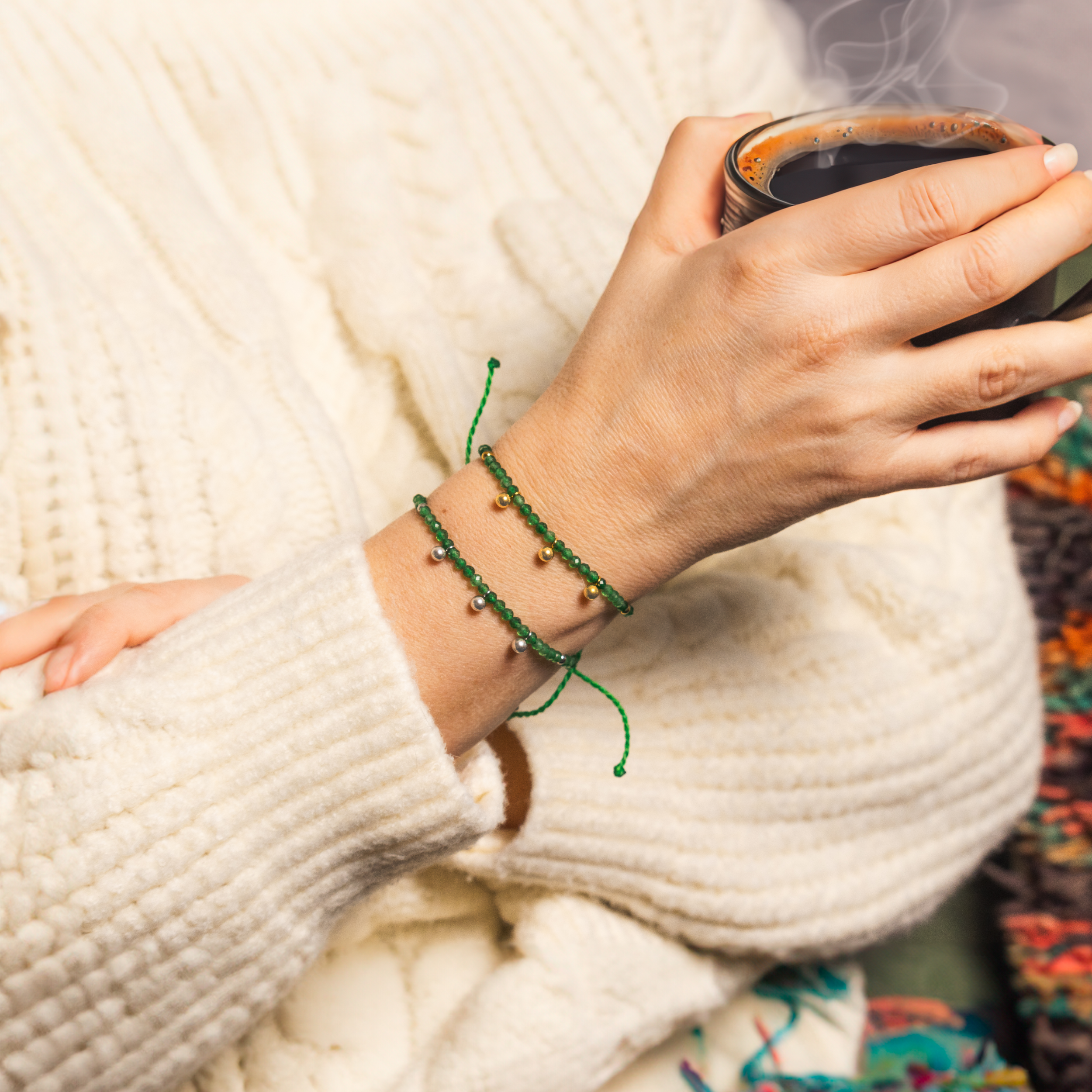 Green Jade Energy Bracelet