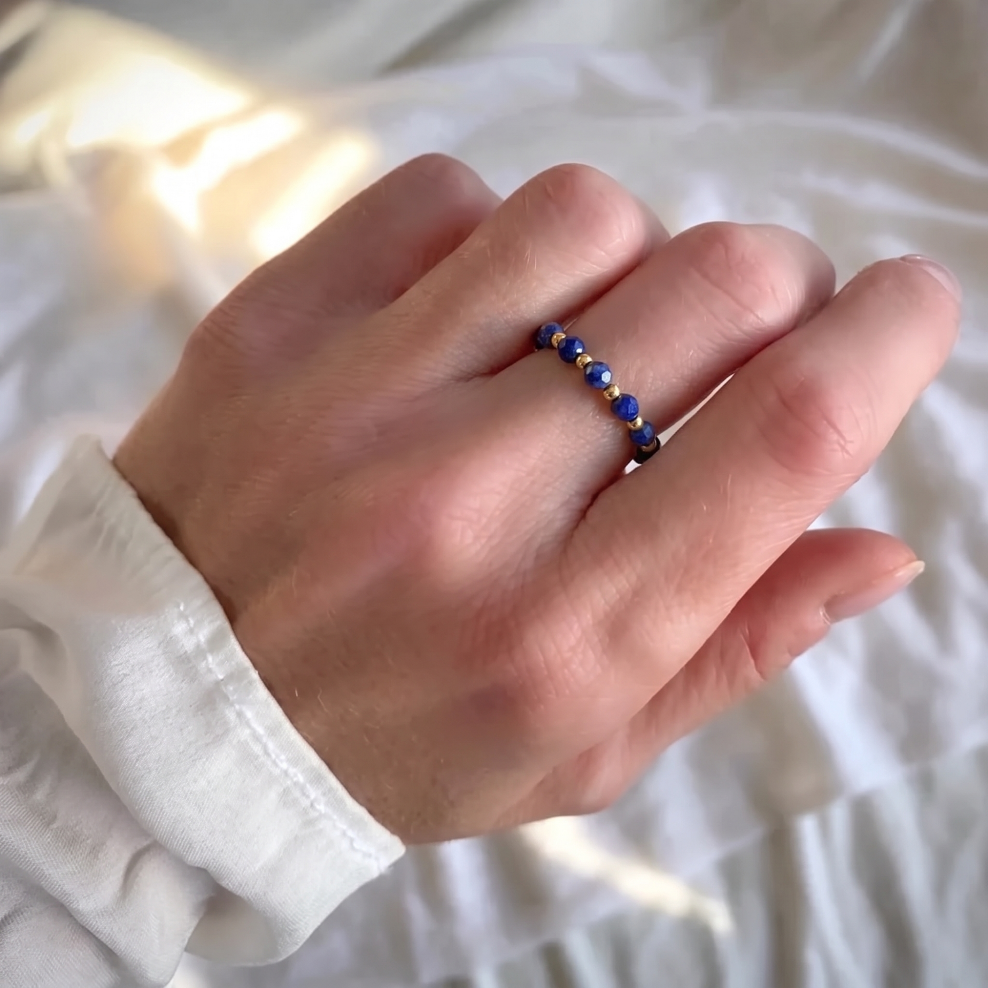 Lapis Lazuli Aura Ring