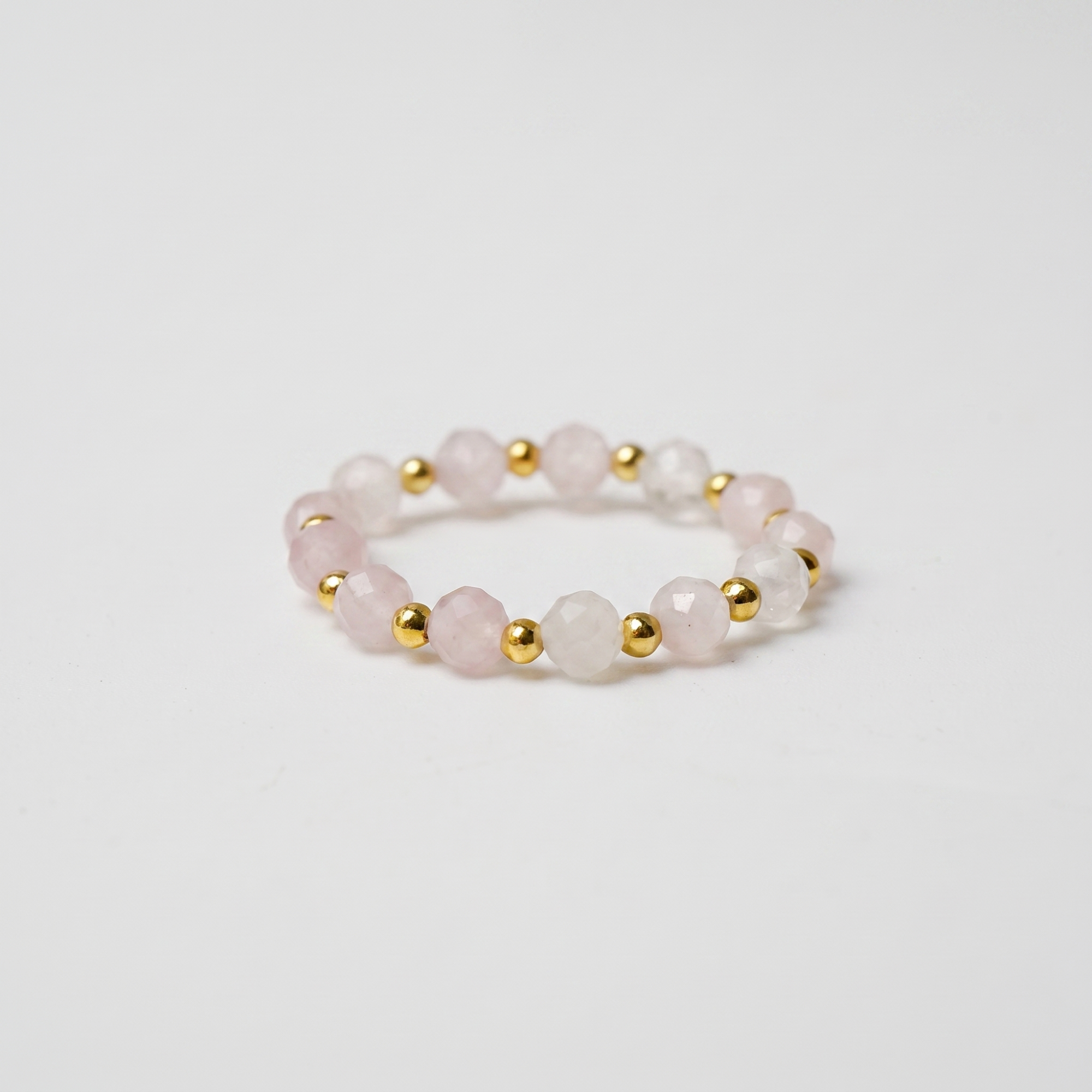 Rose Quartz Aura Ring