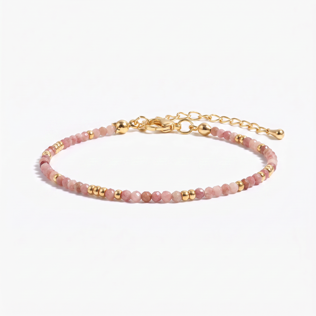 Rose Quartz Beaded Bracelet