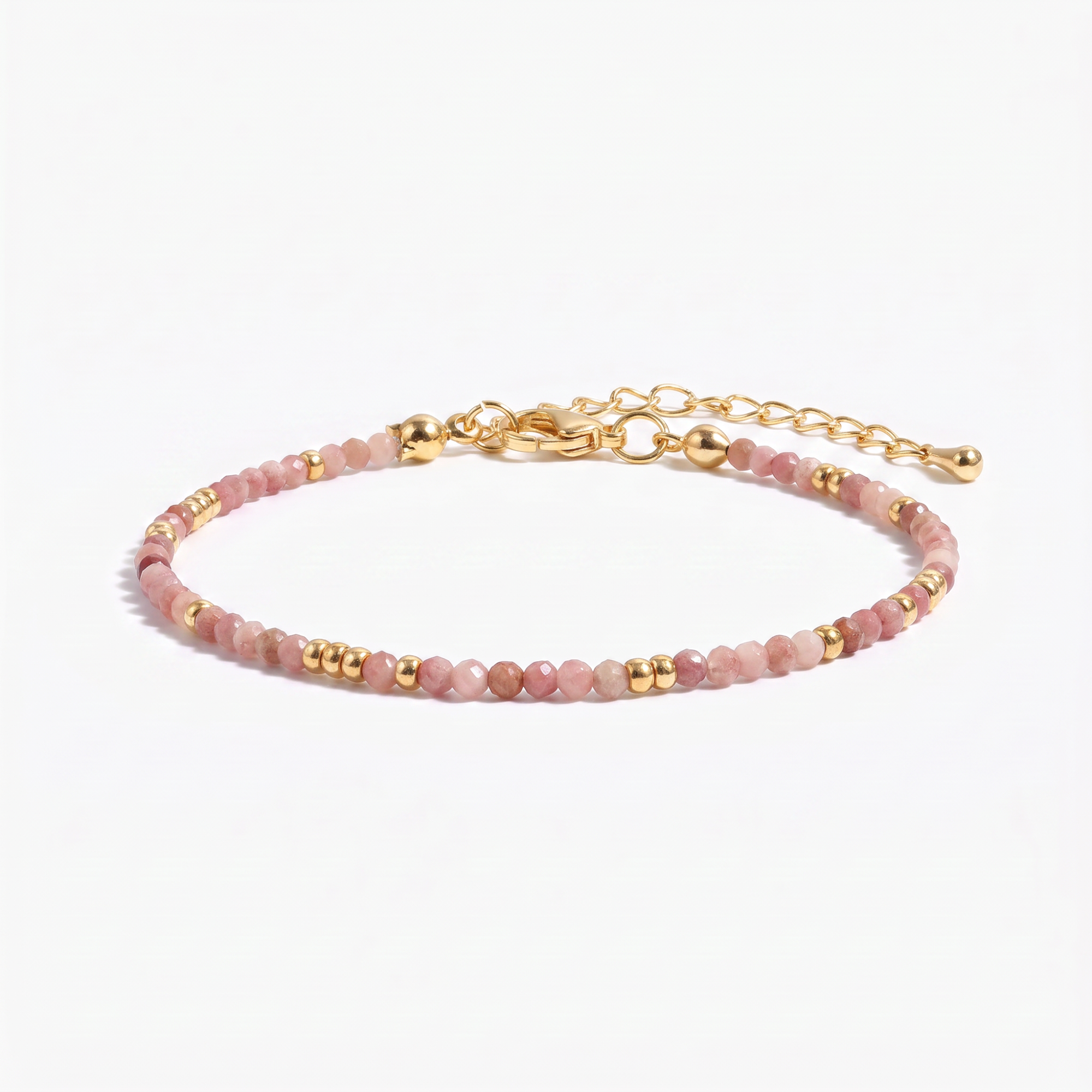 Rose Quartz Beaded Bracelet
