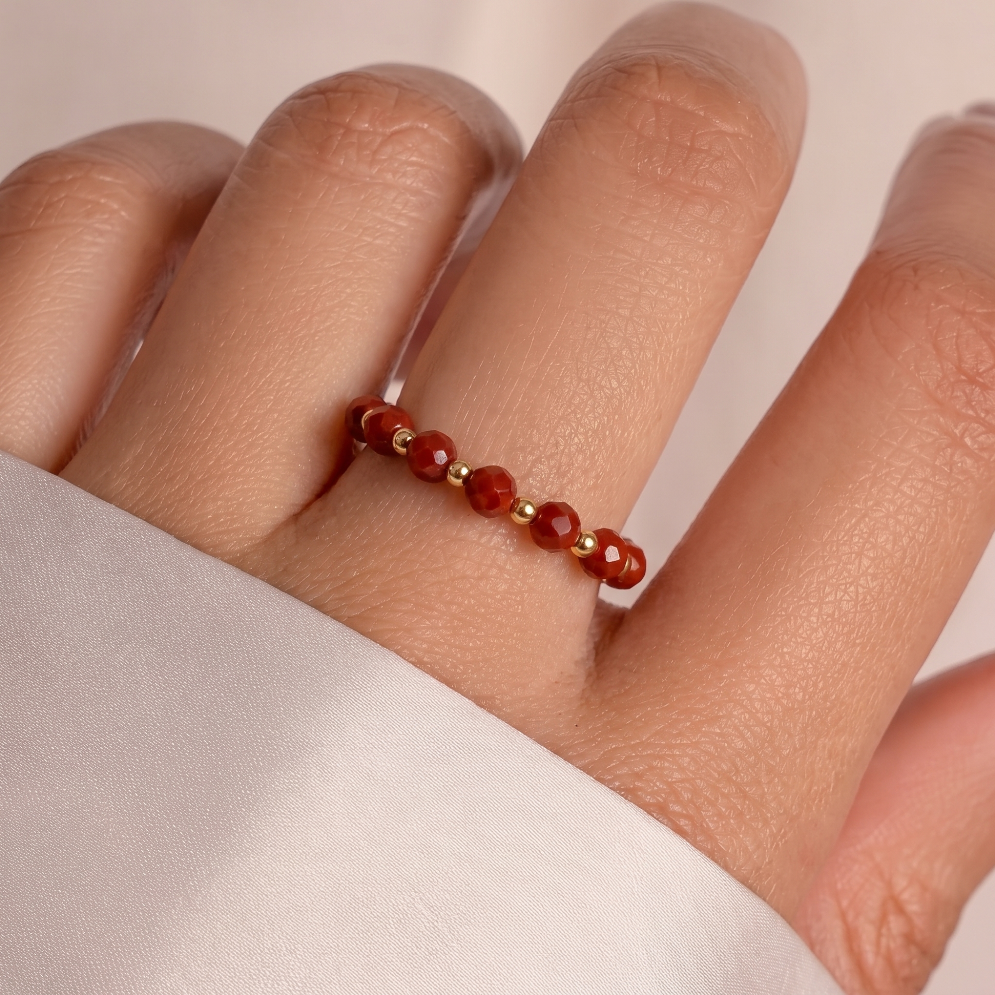 Red Stone Aura Ring