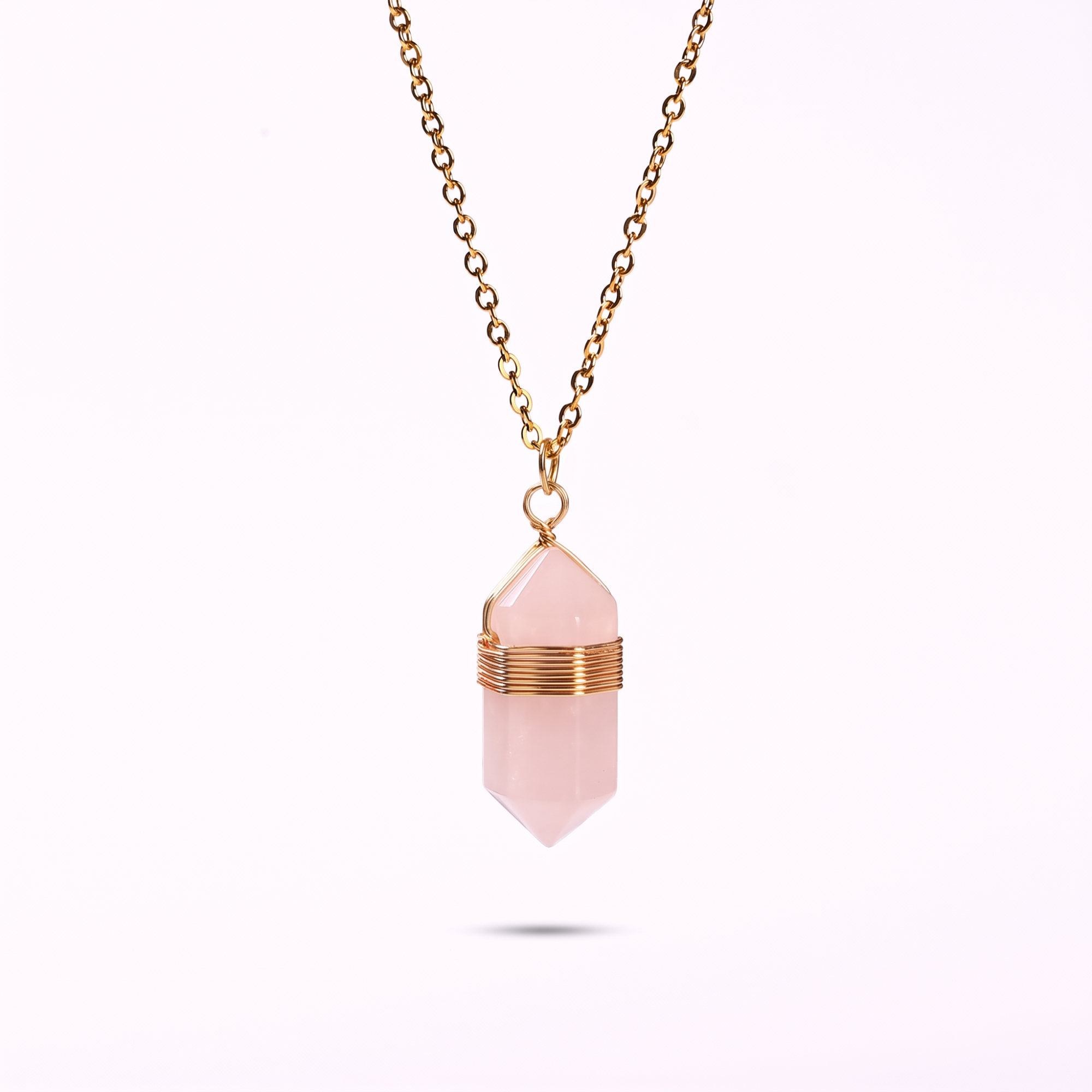 Rose Quartz Healing Necklace