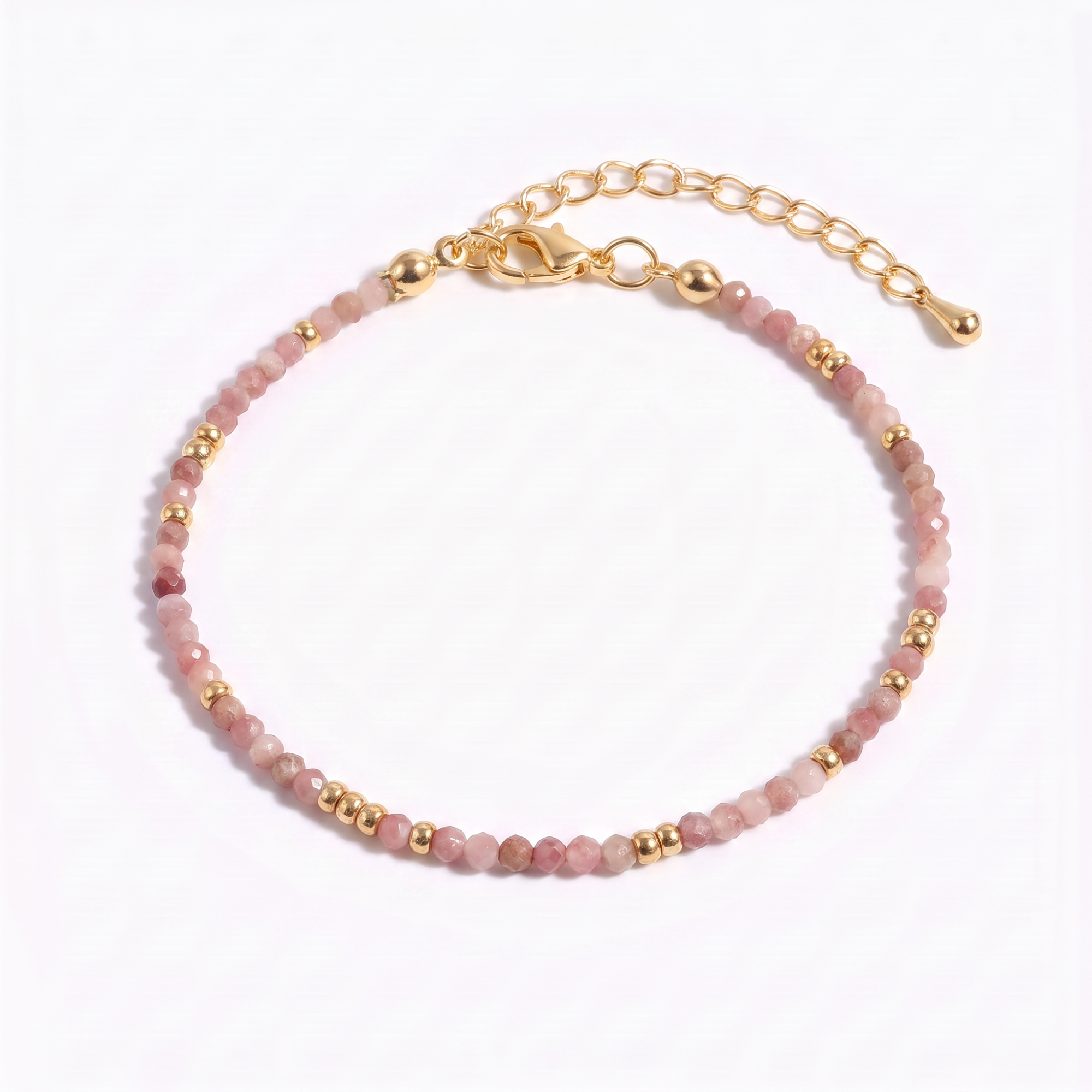 Rose Quartz Beaded Bracelet