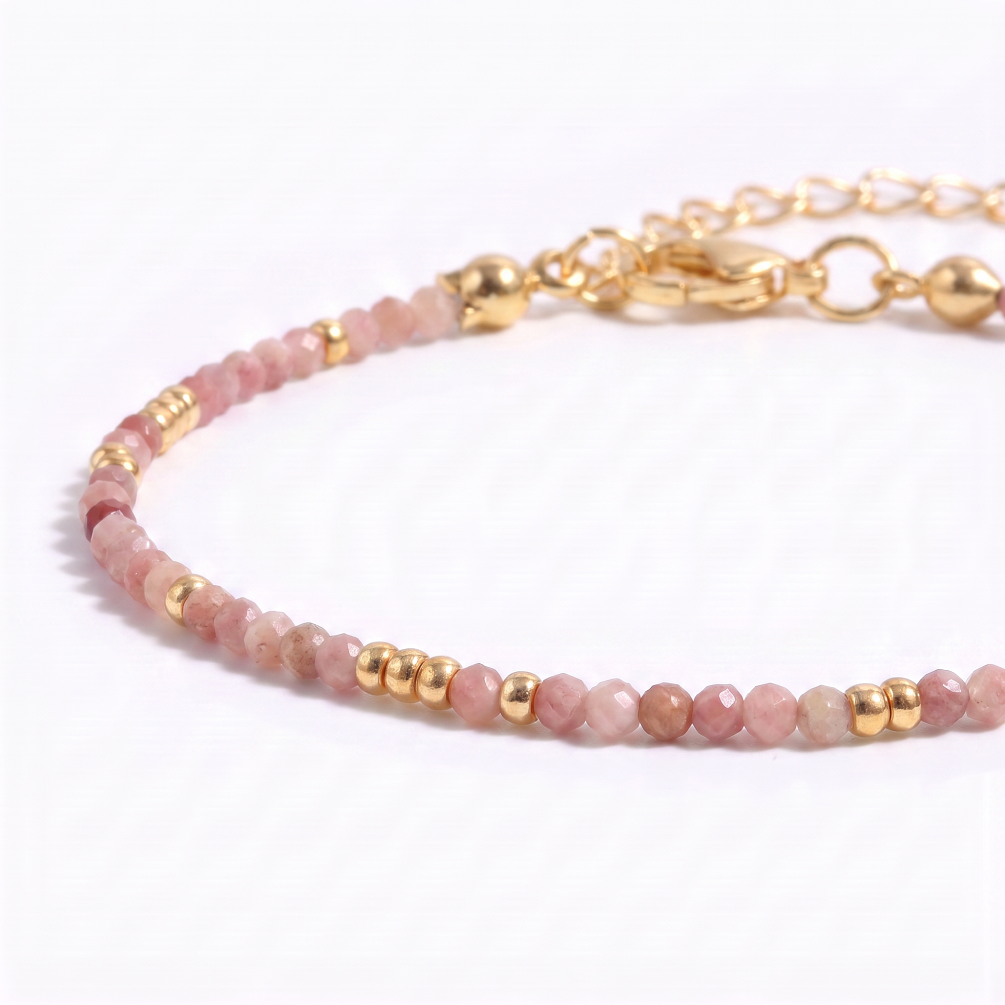Rose Quartz Beaded Bracelet