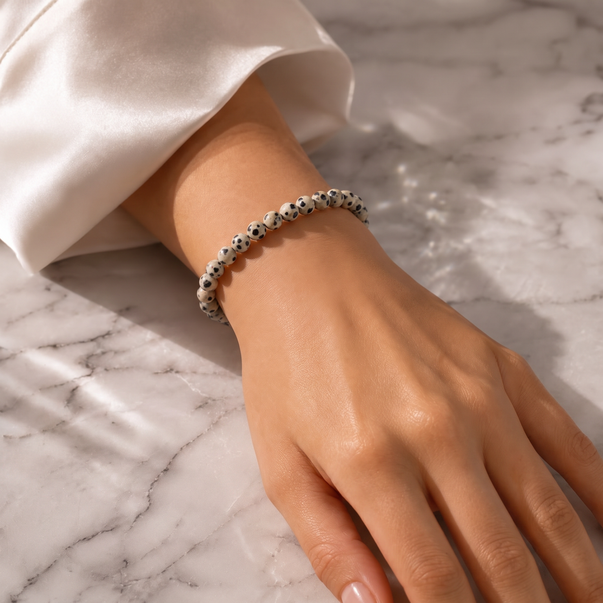 Spotted Stone Energy Bracelet