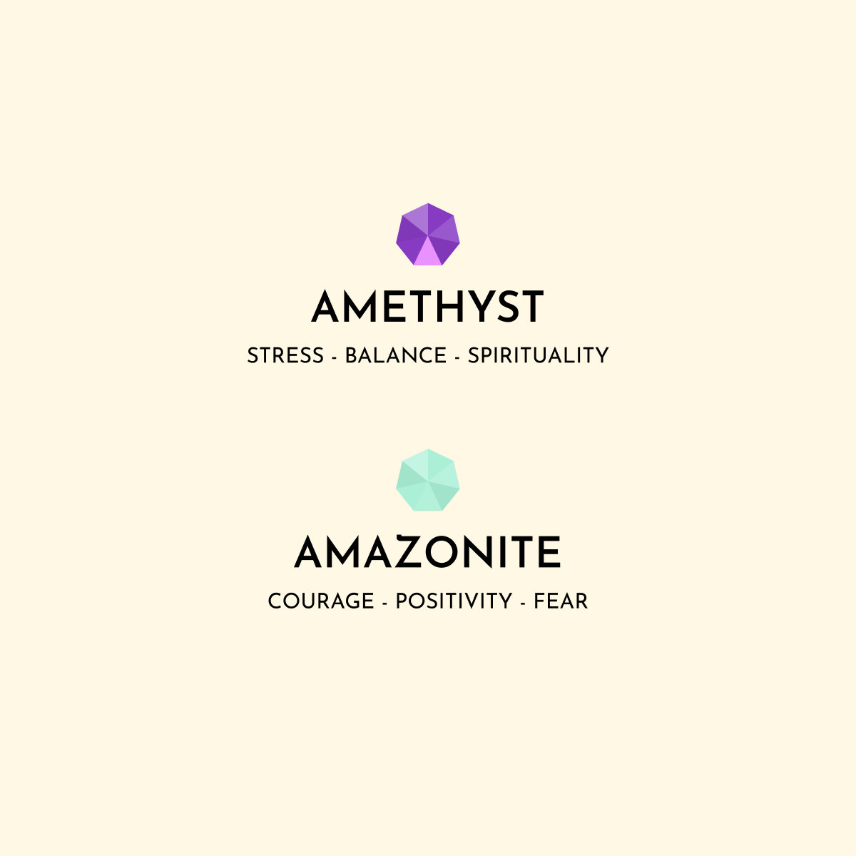 Amethyst & Amazonite Car Charm