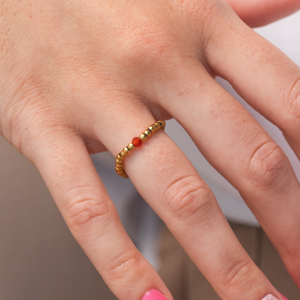 Birthstone Ring Gold