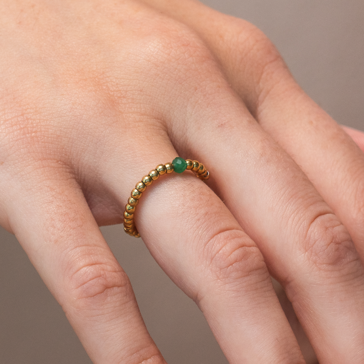 Birthstone Ring Gold