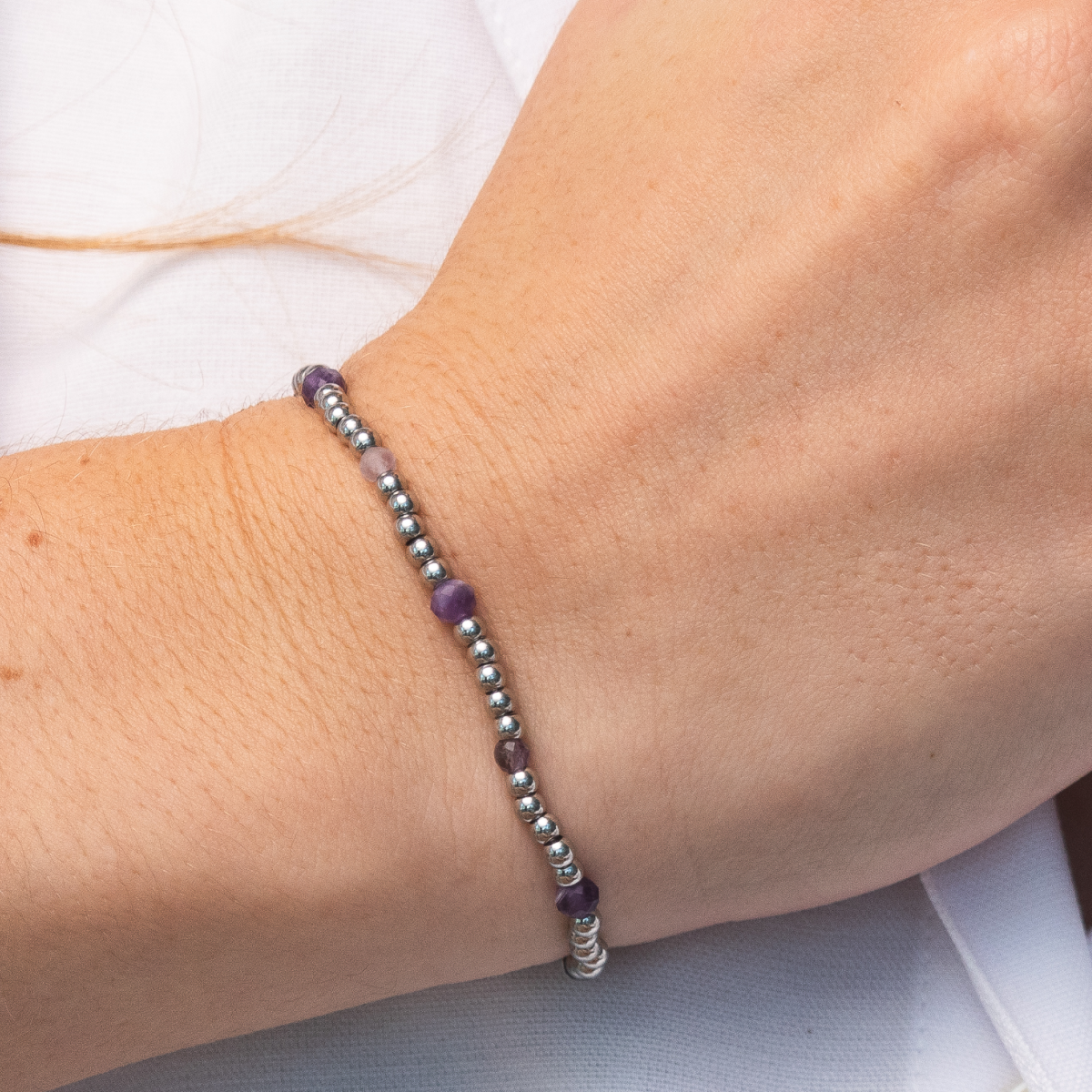 Birthstone Bracelet Silver
