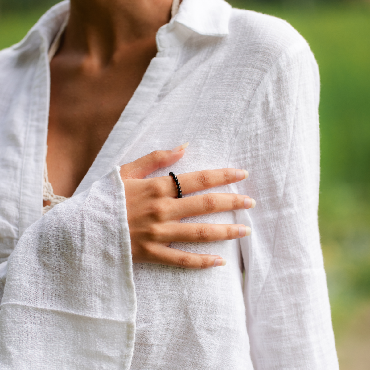 Black Tourmaline Energy Ring