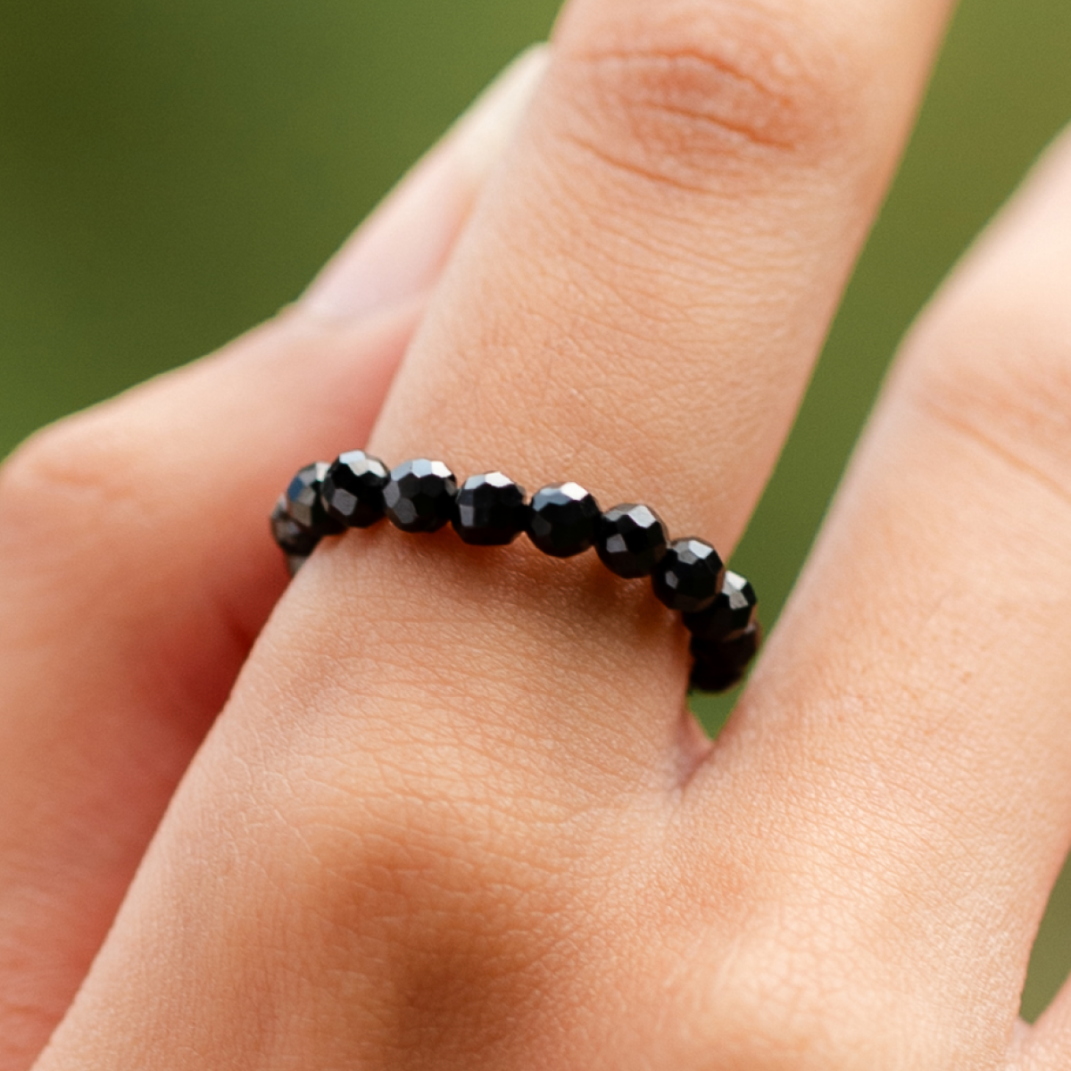 Black Tourmaline Energy Ring