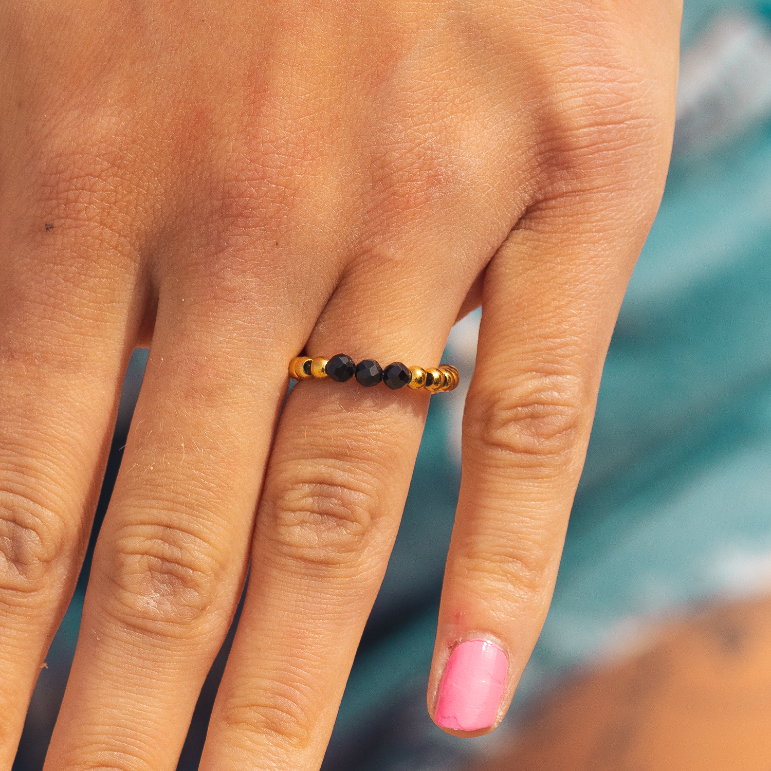Black Tourmaline Ring
