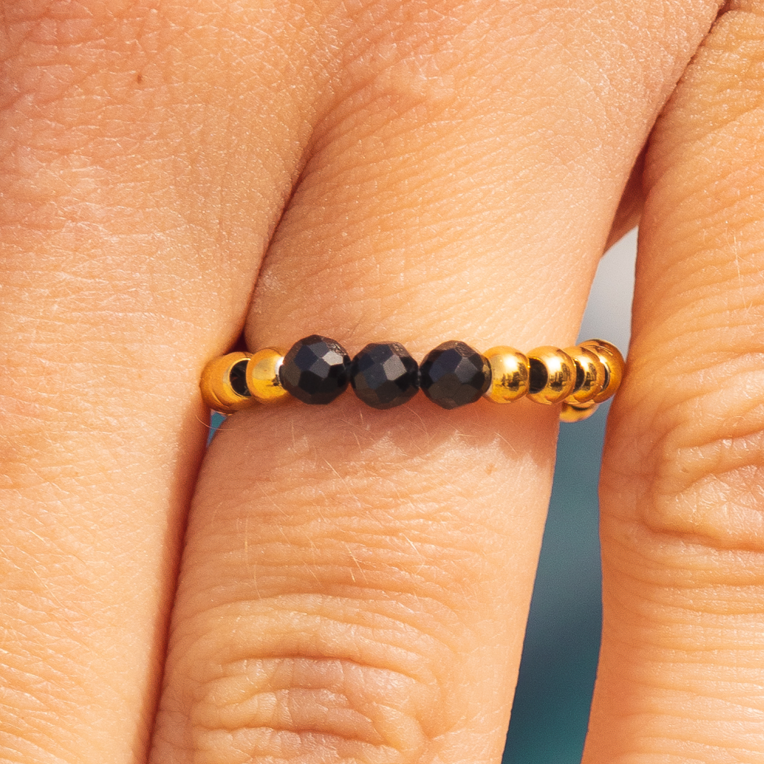 Black Tourmaline Ring