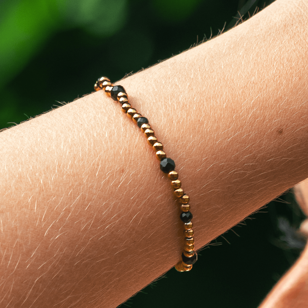 Black Tourmaline Stretch Bracelet