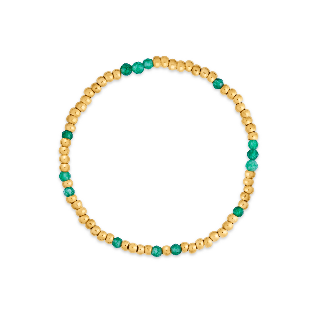Green Jade Stretch Bracelet