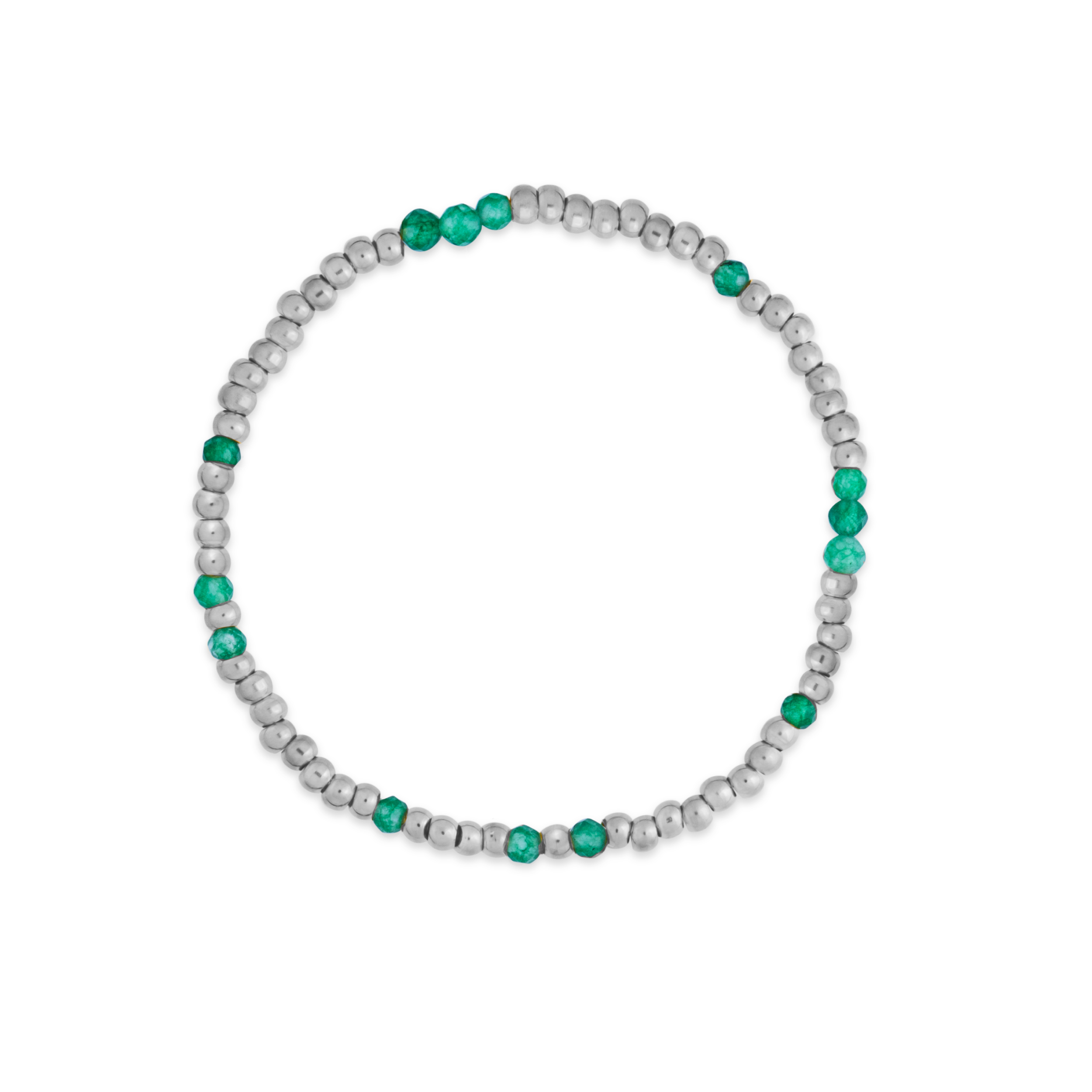 Green Jade Stretch Bracelet