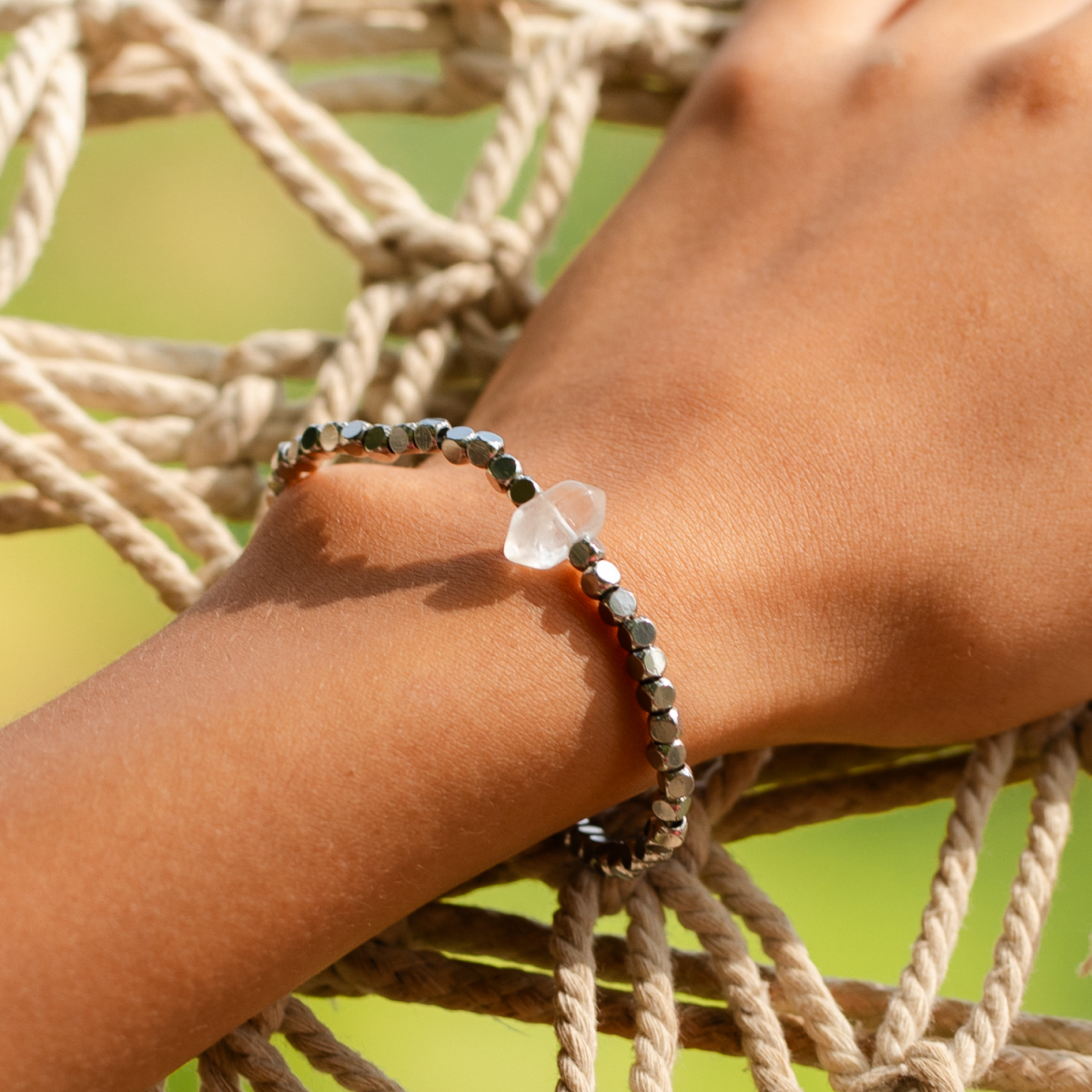 Quartz Hex Bracelet