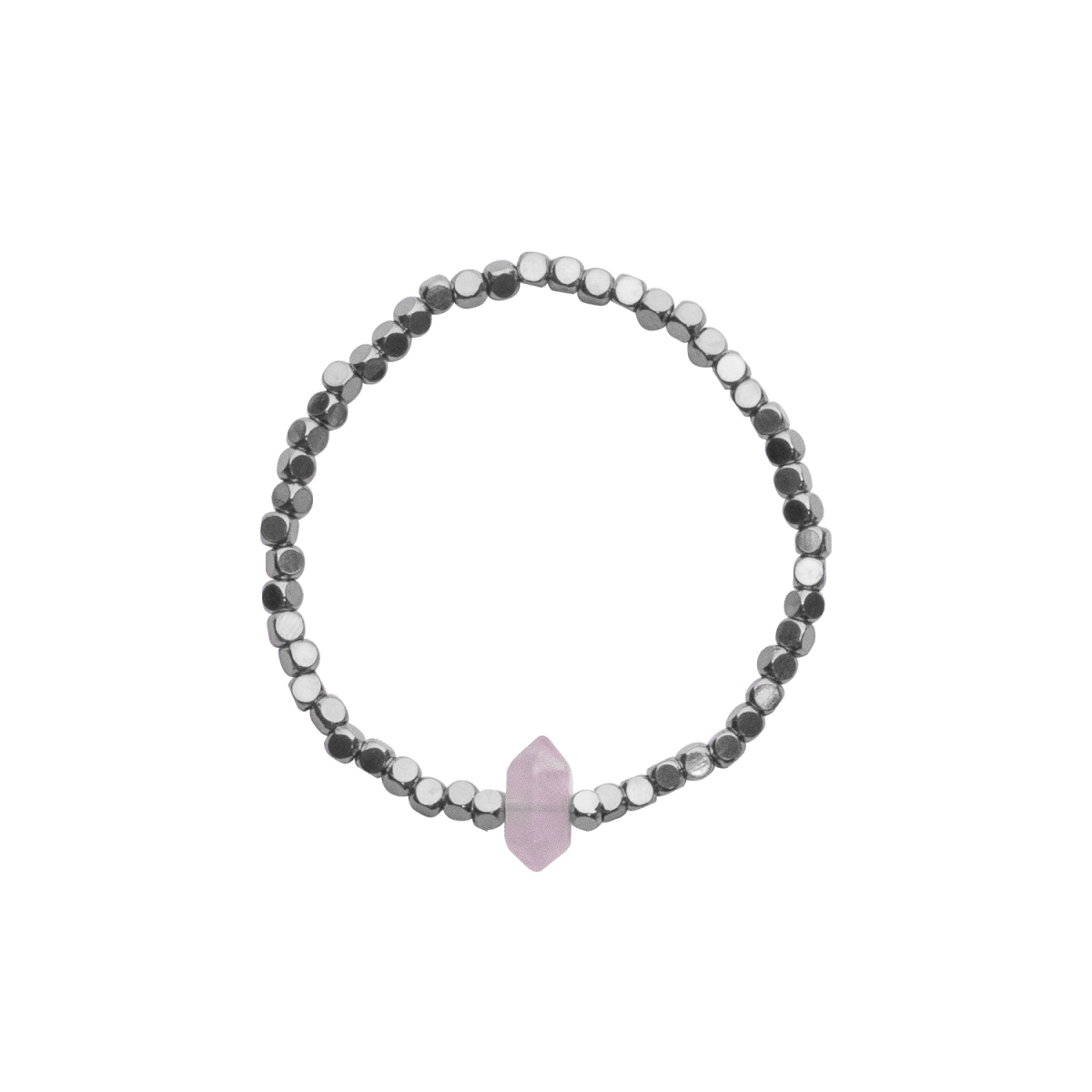 Rose Quartz Hex Bracelet