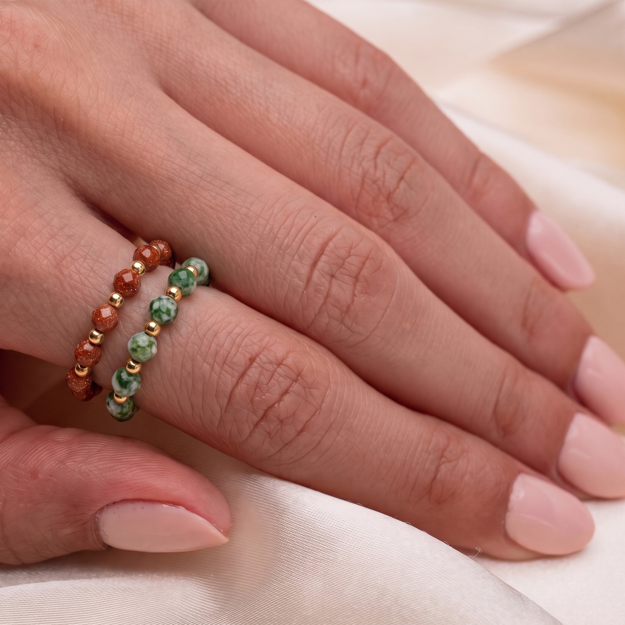 Gold Sand Aura Ring