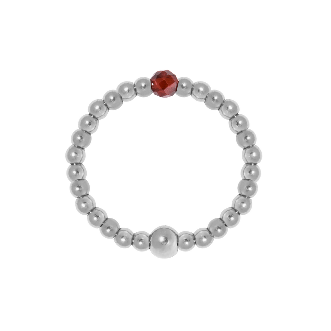 Birthstone Ring Silver