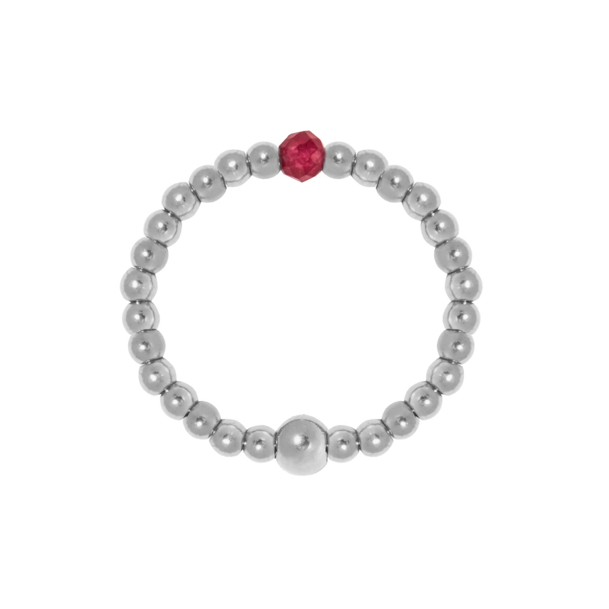 Birthstone Ring Silver