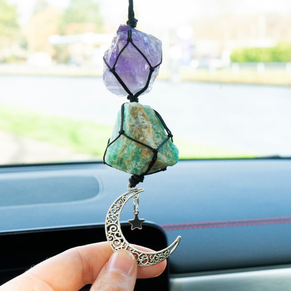 Amethyst & Amazonite Car Charm - ISLA IDA™