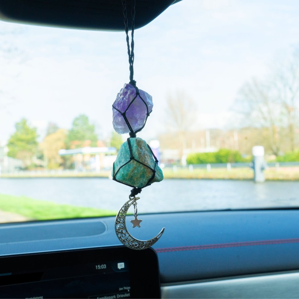 Amethyst & Amazonite Car Charm - ISLA IDA™
