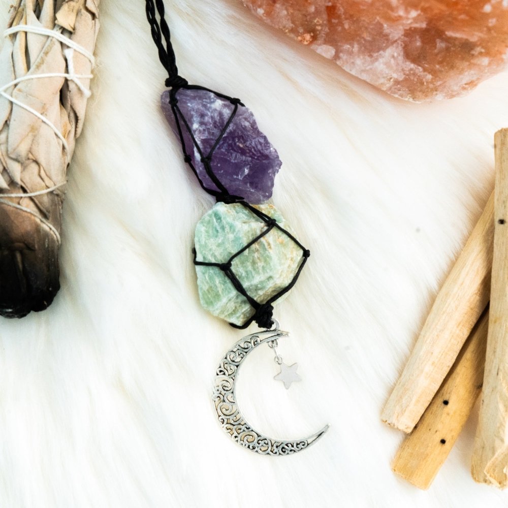 Amethyst & Amazonite Car Charm - ISLA IDA™