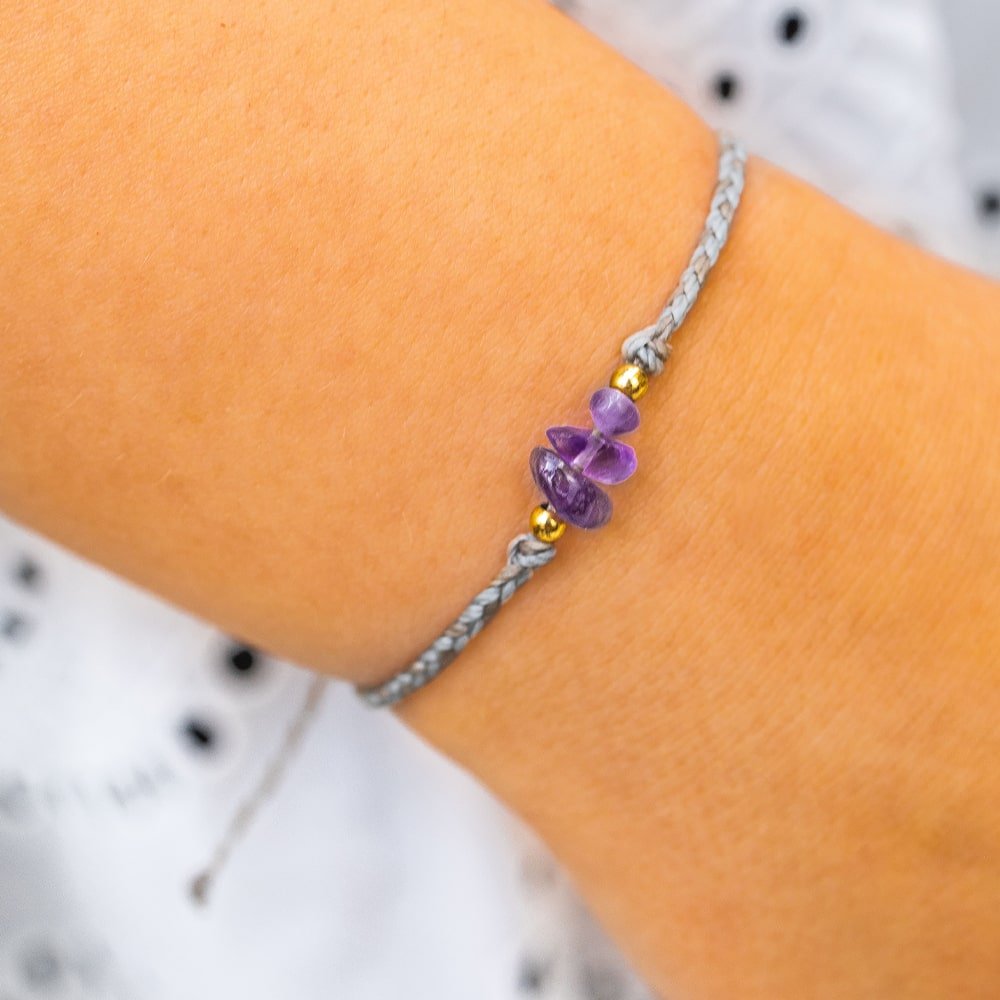 Amethyst Chip Bracelet - ISLA IDA™