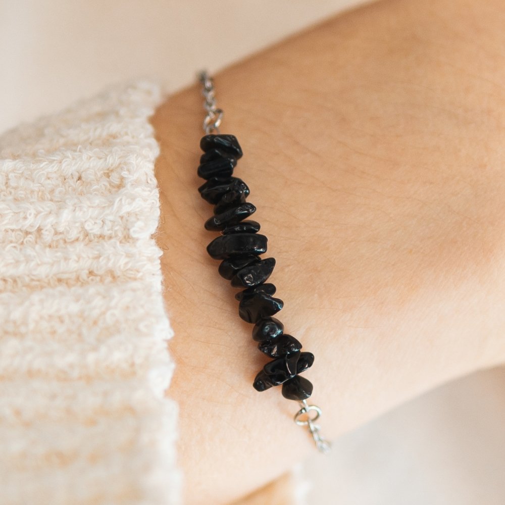 Black Tourmaline Chain Bracelet - ISLA IDA™