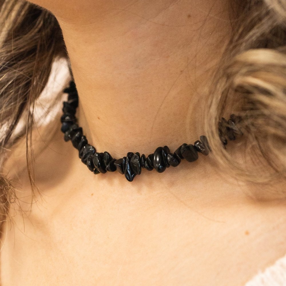 Black Tourmaline Chip Choker - ISLA IDA™