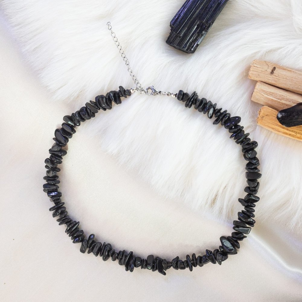 Black Tourmaline Chip Choker - ISLA IDA™