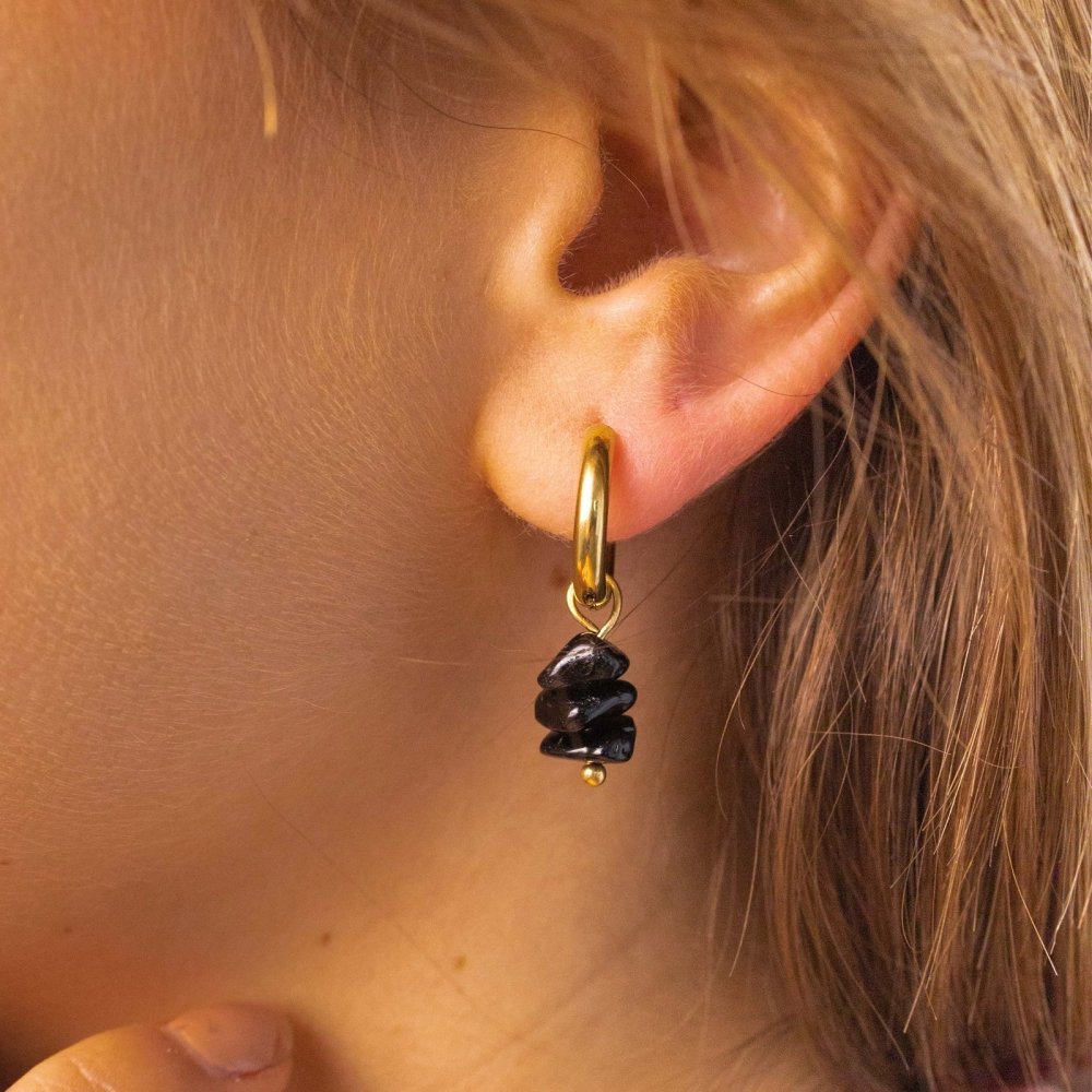 Black Tourmaline Earrings - ISLA IDA™