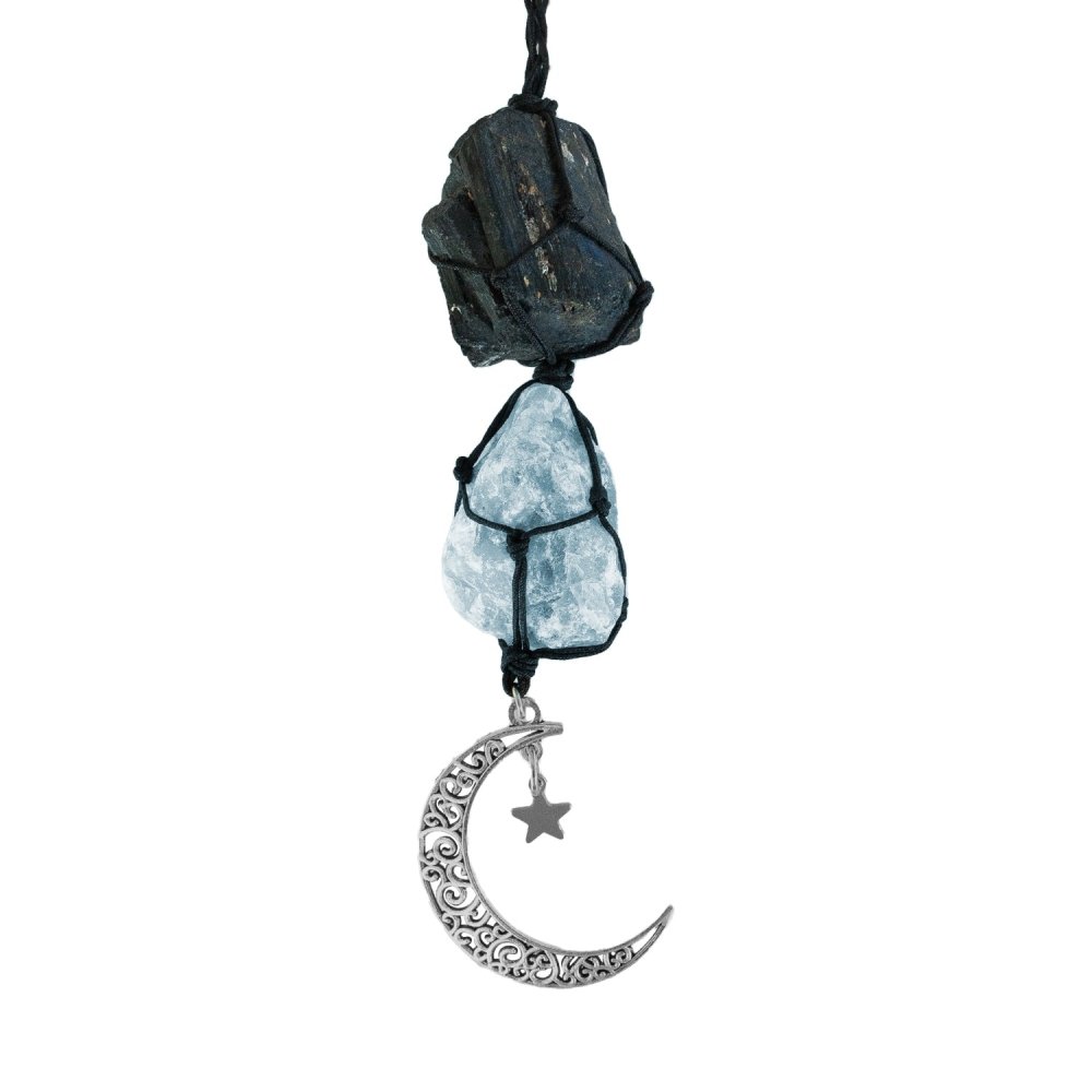 Black Tourmaline & Kyanite Car Charm - ISLA IDA™