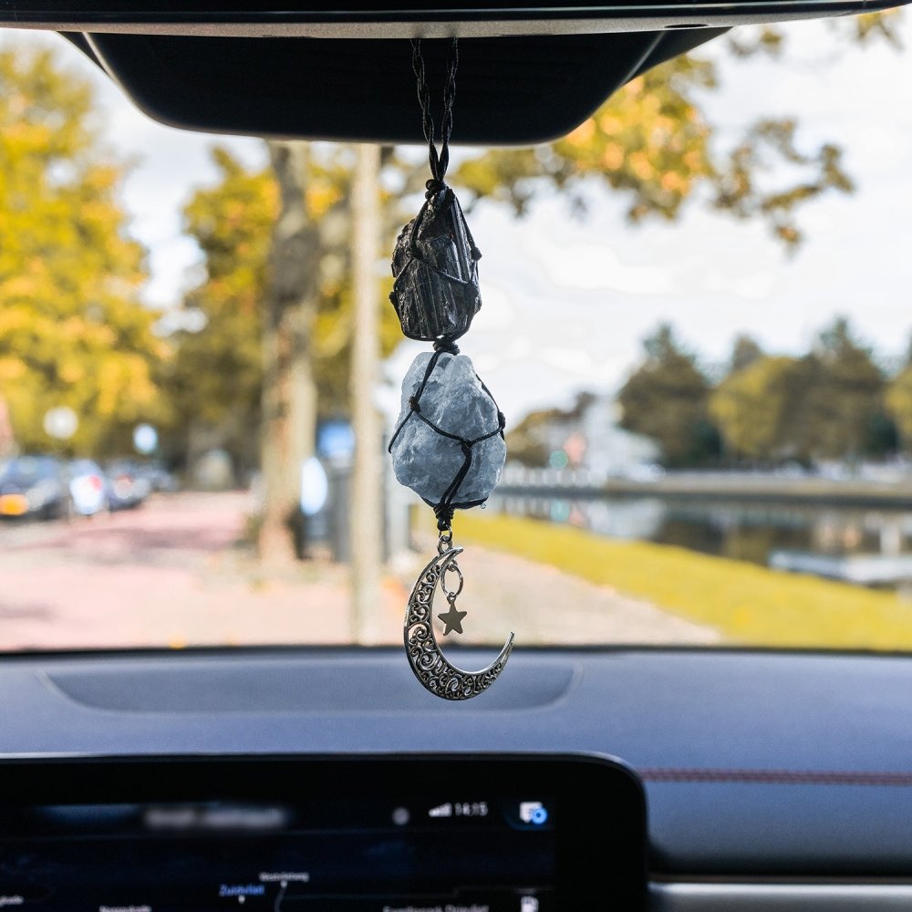 Black Tourmaline & Kyanite Car Charm - ISLA IDA™