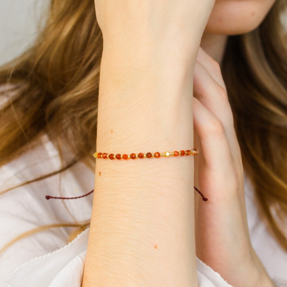 Carnelian Beaded Bracelet - ISLA IDA™