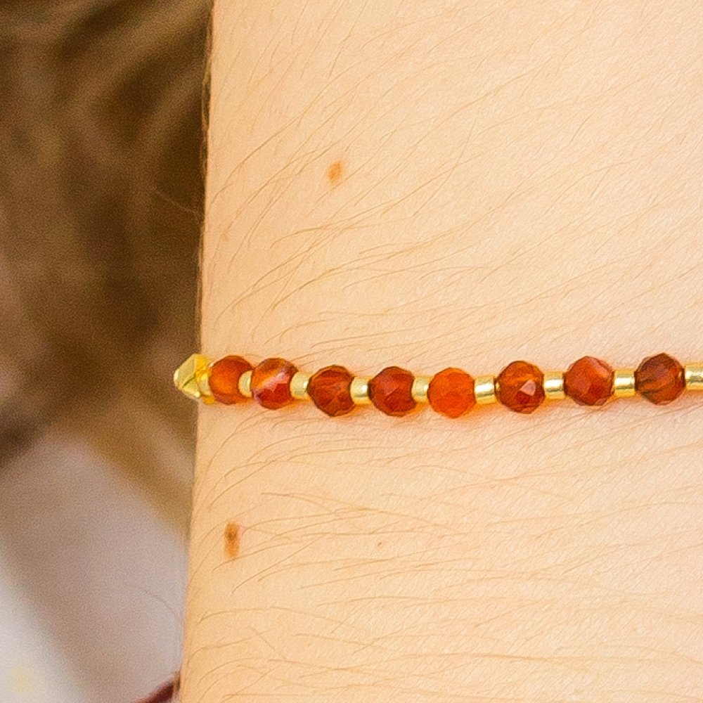 Carnelian Beaded Bracelet - ISLA IDA™