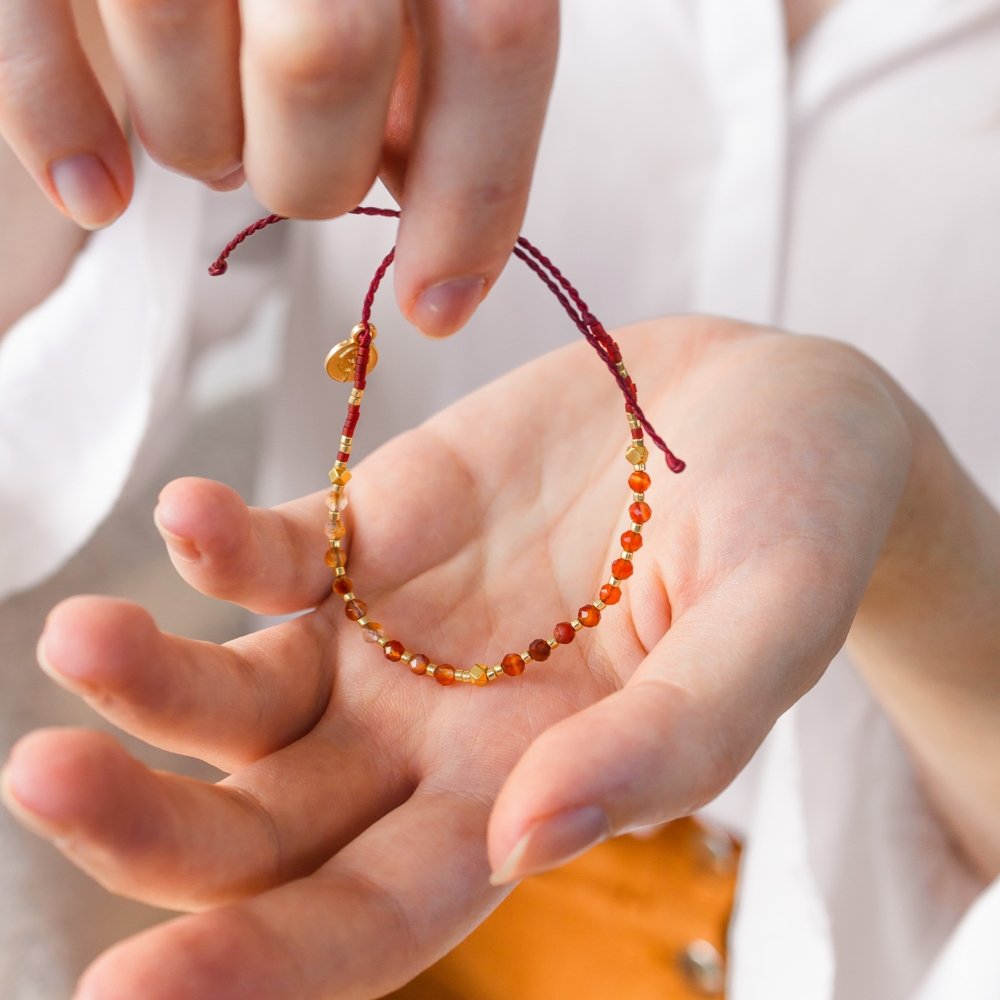 Carnelian Beaded Bracelet - ISLA IDA™
