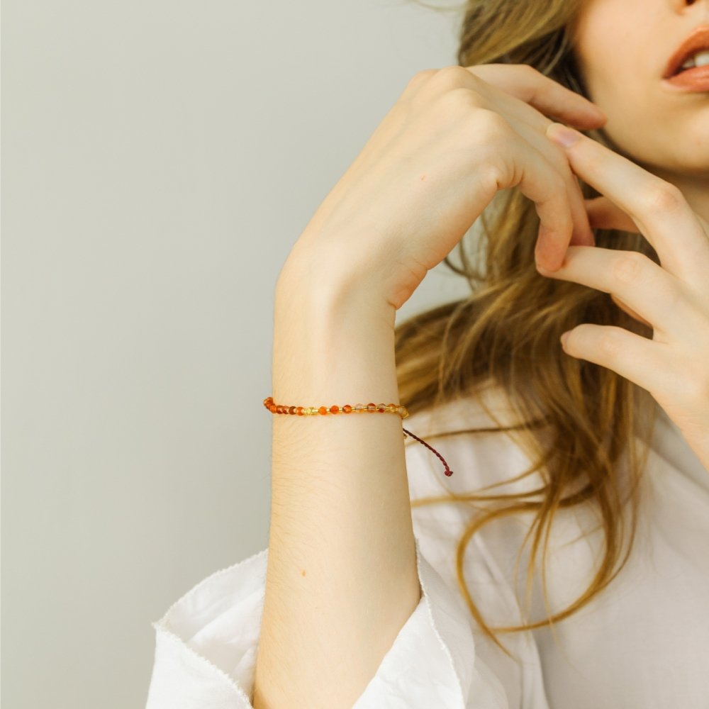 Carnelian Beaded Bracelet - ISLA IDA™