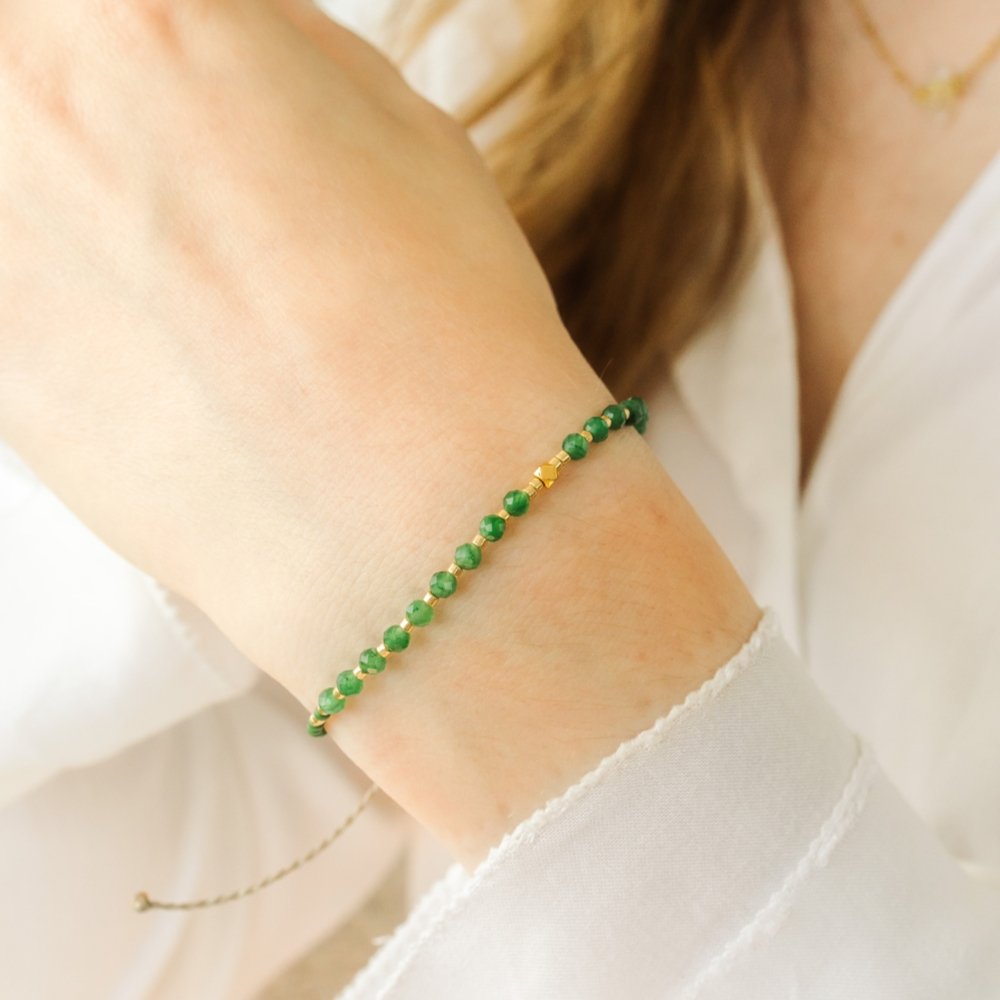 Emerald Beaded Bracelet - ISLA IDA™