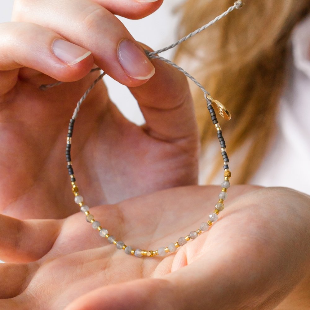 Labradorite Beaded Bracelet - ISLA IDA™