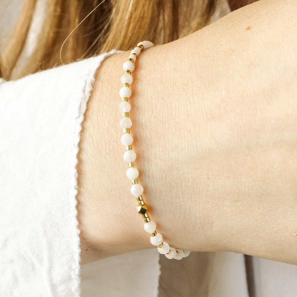 Moonstone Beaded Bracelet - ISLA IDA™