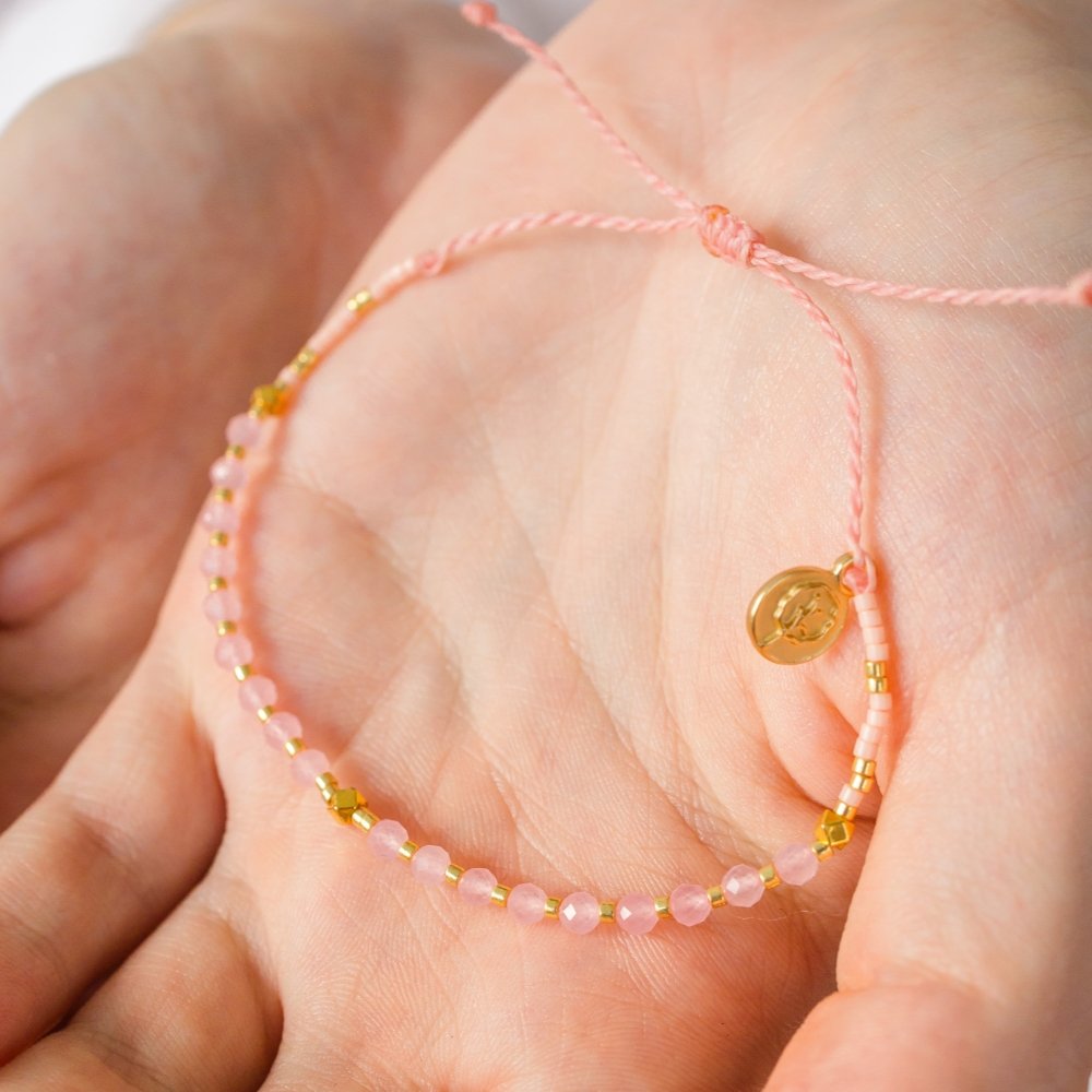 Rose Quartz Beaded Bracelet - ISLA IDA™