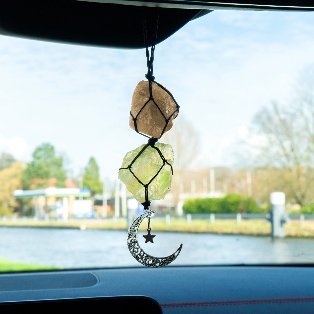 Smokey Quartz & Citrine Car Charm - ISLA IDA™